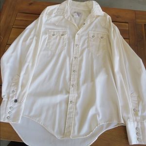 Vintage 80’s Pearl Snap Western Wear Work Shirt
